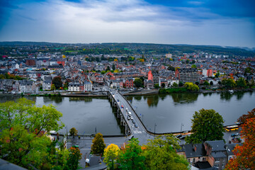 Fototapeta premium Panoramic view of the city of Namur