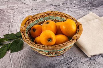 Ripe sweet juicy medlar fruit