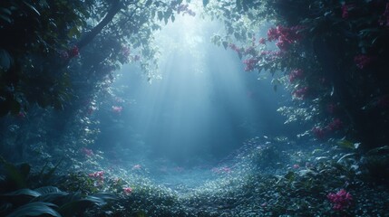 Fototapeta premium underwater scene with rays