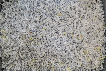 Shredded documents to keep secrets at office