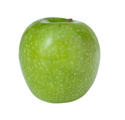 Fresh green apple side view