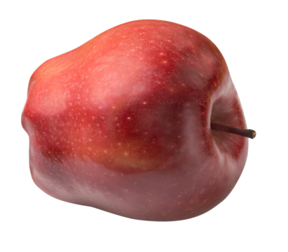 Big red apple isolated