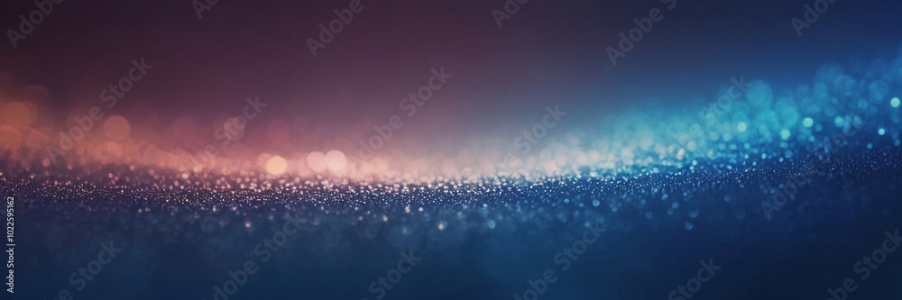 Canvas Prints abstract blue and orange bokeh background