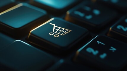 Shopping Cart Icon on Keyboard