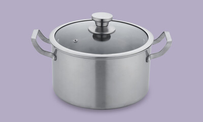 new modern ai high technology luxury beautiful electronic product design grey color rice and soup cooker pot pan on white background for house kitchen and restaurant