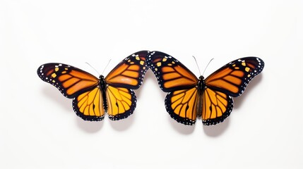 Obraz premium Two Monarch Butterflies