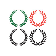 Wedding Wreath Clipart set, Wild Floral Circle Border, Hand drawing laurel wreaths and branches collection. Laurels wreaths, swirls,  Herbs, flowers and plants Design elements.