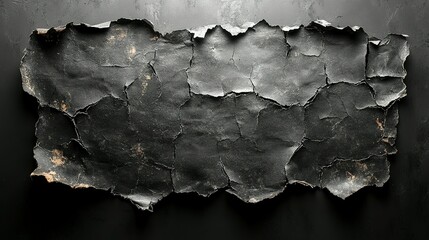 Obraz premium Black, Cracked, Torn Paper Texture