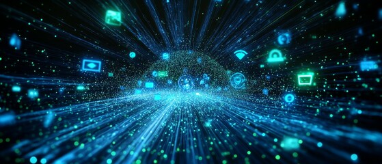 Fototapeta premium The Ad Algorithm Flow, Digital Advertising and Consumer Behavior