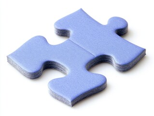 Obraz premium Blue Puzzle Piece.
