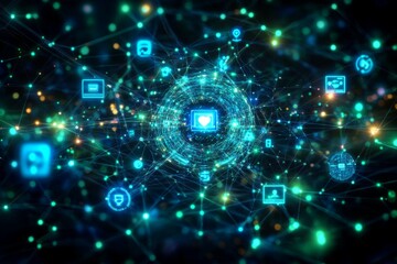 Obraz premium The Ad Algorithm Flow, Digital Advertising and Consumer Behavior
