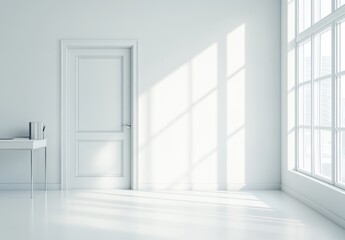 Fototapeta premium White Room Interior.
