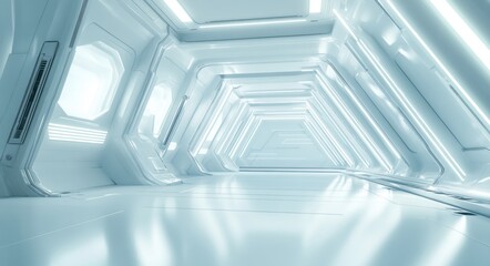 Obraz premium Futuristic Corridor.