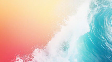 Fototapeta premium A beautiful image of a large ocean wave crashing against the shore. 