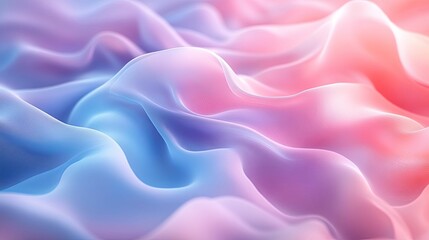 Obraz premium Abstract Wavy Texture with Soft Blue and Pink Gradient