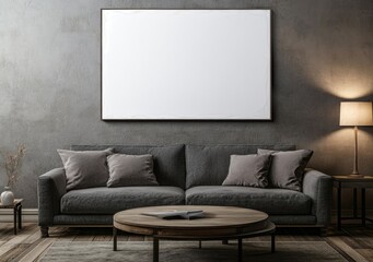 Modern Living Room Mockup.