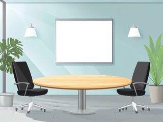 Modern Office Meeting Room.