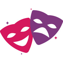 Flat Theater Mask
