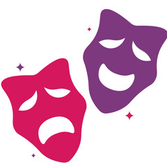Flat Theater Mask