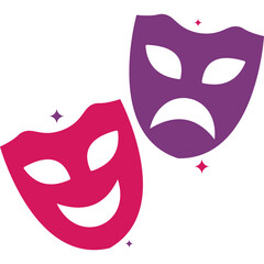 Flat Theater Mask