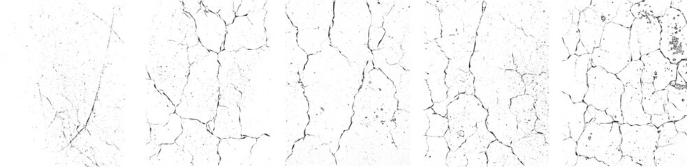 Grunge textures set. Collection of vector, distress, textures .Simply Place grungy textured overlay over any Object to Create grunge ,dirty effect .Various distressed texture for your design. 