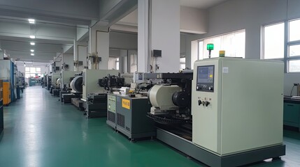 Industrial Machinery in a Factory Setting