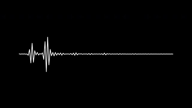 White pulse audio dynamic effect