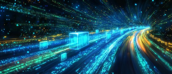 Obraz premium The Metadata Superhighway, Digital Asset Management DAM