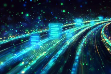 Fototapeta premium The Metadata Superhighway, Digital Asset Management DAM