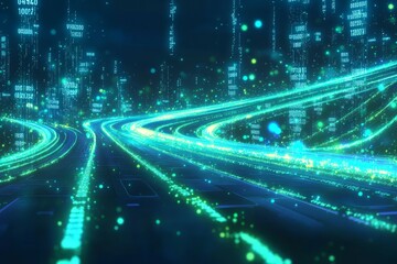 Fototapeta premium The Metadata Superhighway, Digital Asset Management DAM
