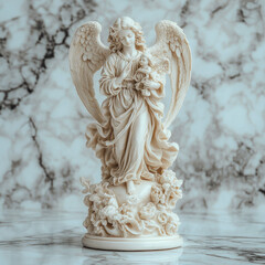 Angel Statue Isolated