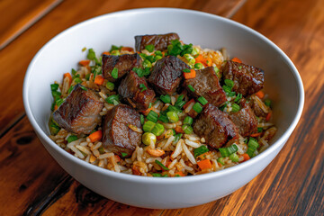 Beef With Fried Rice