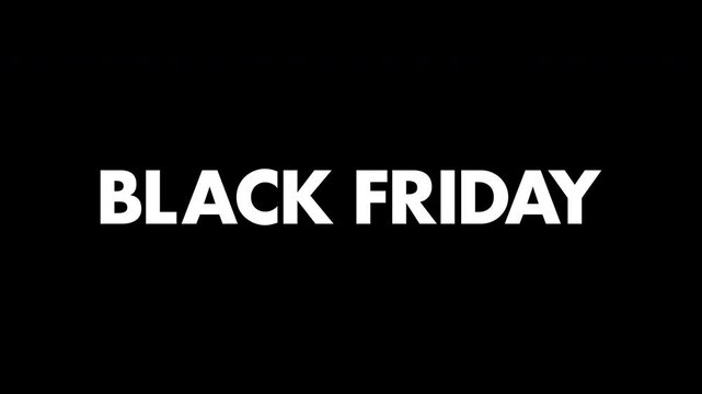 Black friday glitch graphic overlay. Black friday sale text.