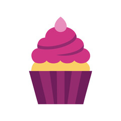 cupcakes flavor. Suitable for a cafe menu. Flat style. Vector illustration