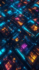 Obraz premium The Digital Archive Grid, Digital Asset Management DAM