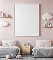Kids Room Mockup.