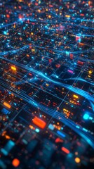 Obraz premium The Digital Archive Grid, Digital Asset Management DAM