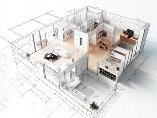3D Home Blueprint.