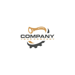 Trumpet Repair logo icon vector