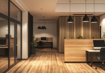 Modern Office Reception.