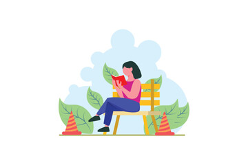 Weekend Activity Flat Design Illustration
