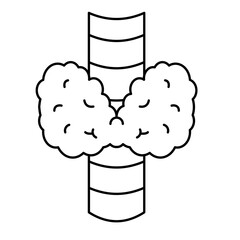 Thyroid Icon, Body human anatomy