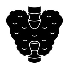Thyroid Icon, Body human anatomy