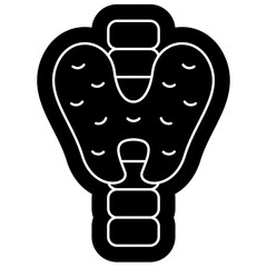 Thyroid Icon, Body human anatomy