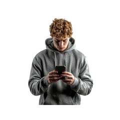 Fototapeta premium Young Man Using Smartphone
