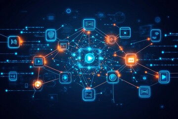 Obraz premium The License Matrix, Digital Rights Management DRM