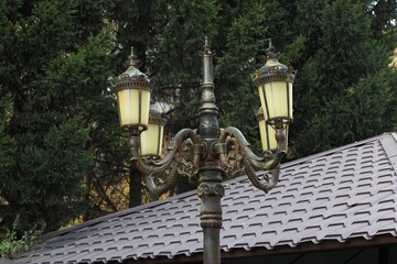 street lamp in the city