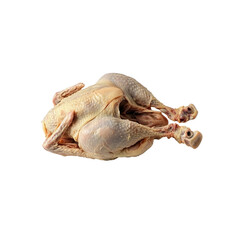 Obraz premium Raw whole chicken isolated on White Background