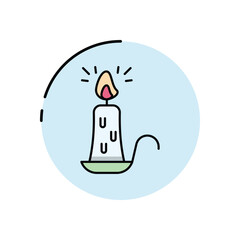 Candle Light vector icon