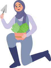 Fototapeta premium people doing gardening